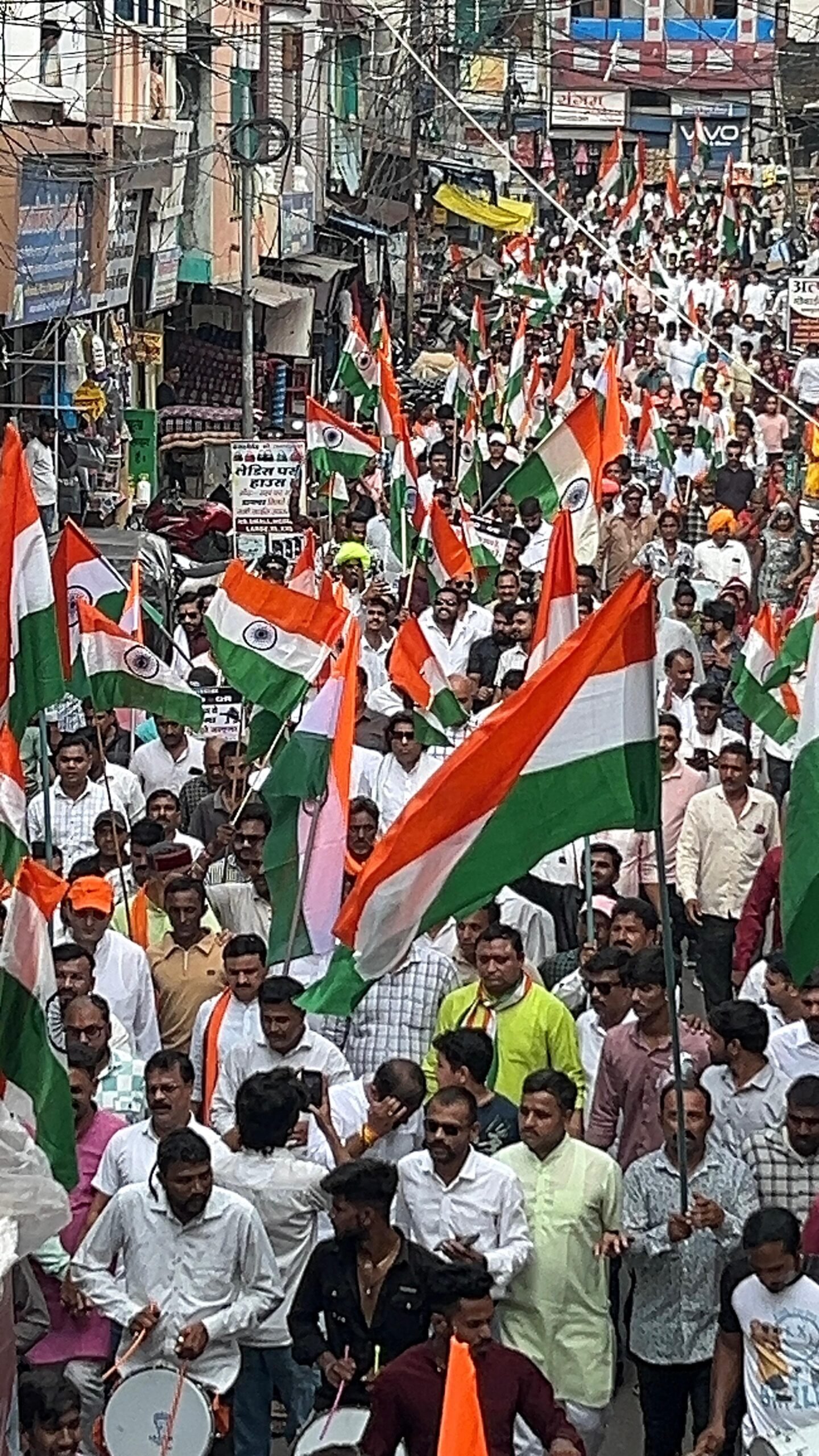 ऑपरेशन सिंदूर की सफलता पर निकली भव्य तिरंगा यात्रा।