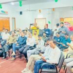 नेशन बुलेटिन धार। जनजातीय गौरव यात्रा को लेकर भाजपा कार्यालय में पत्रकार वार्ता आयोजित।