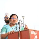 नेशन बुलेटिन धार। यूनिटी मार्च नर्मदा प्रवाह यात्रा का धार आगमन पर स्वागत किया।