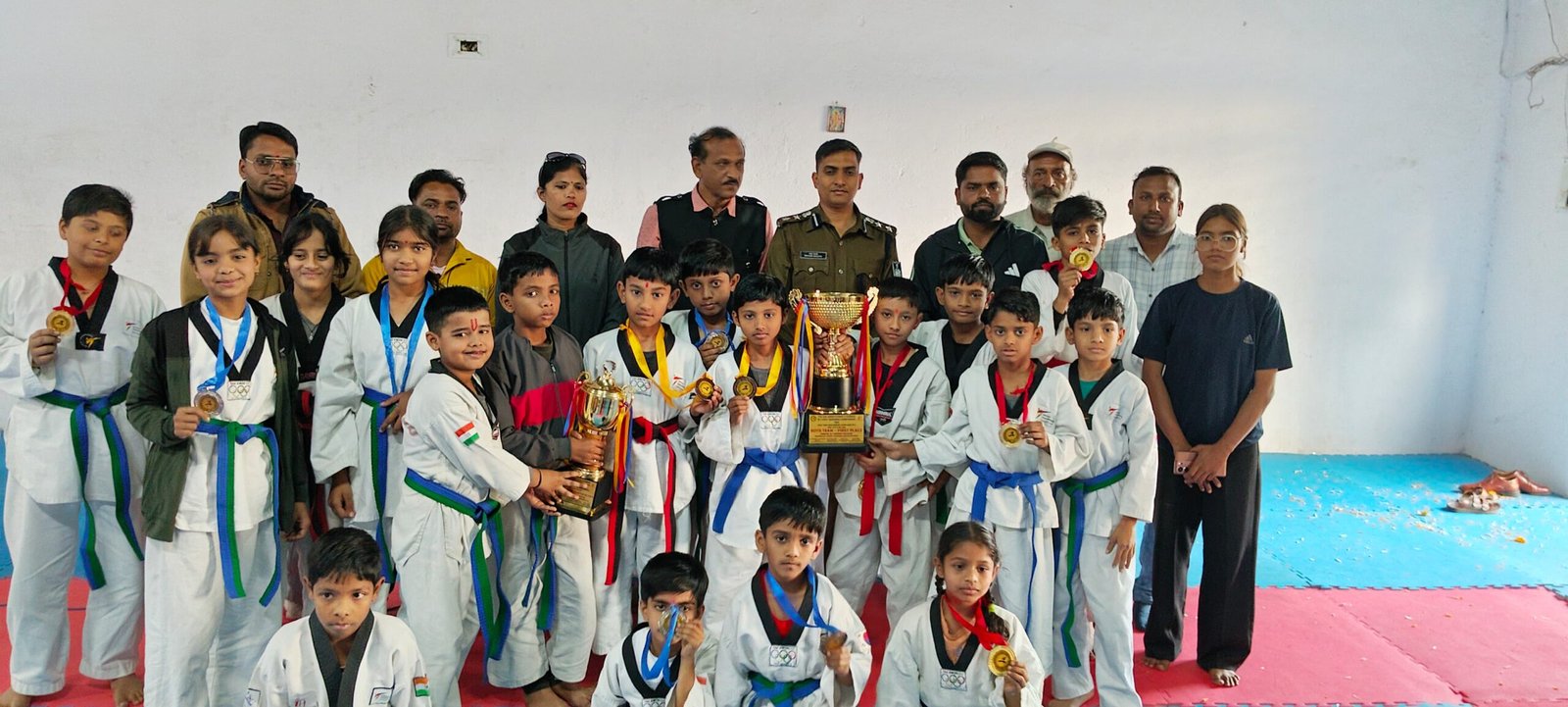 नेशन बुलेटिन धार। ताइक्वांडो में धार का ऐतिहासिक परचम, बालक वर्ग में प्रथम व मध्यप्रदेश में ओवरऑल दूसरा स्थान।