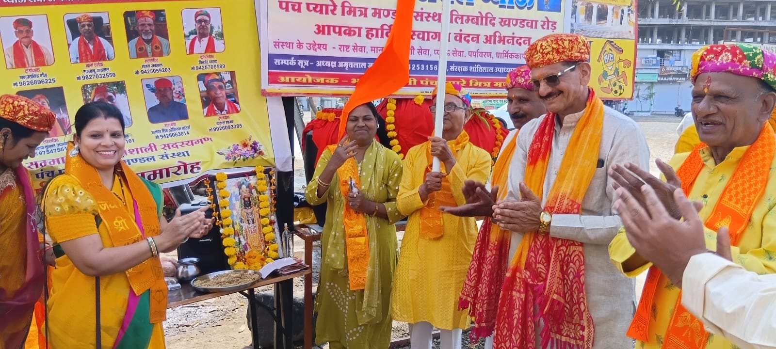 नेशन बुलेटिन धार। गुड़ी पड़वा नववर्ष के उपलक्ष में जल व्यवस्था प्याऊ लगाई गई ।