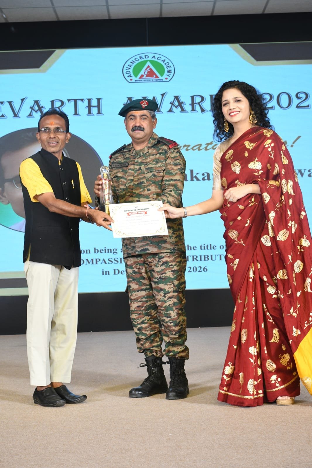 नेशन बुलेटिन धार। प्रकाश मानावत को सामाजिक सेवा के लिए ‘देवार्थ अवार्ड्स’ से सम्मान।