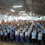 नेशन बुलेटिन धार। विद्या भारती द्वारा आयोजित सम्पूर्ण भारत वर्ष में सामूहिक वन्दे मातरम् गान सरस्वती शिशु मंदिर धार में संपन्न।